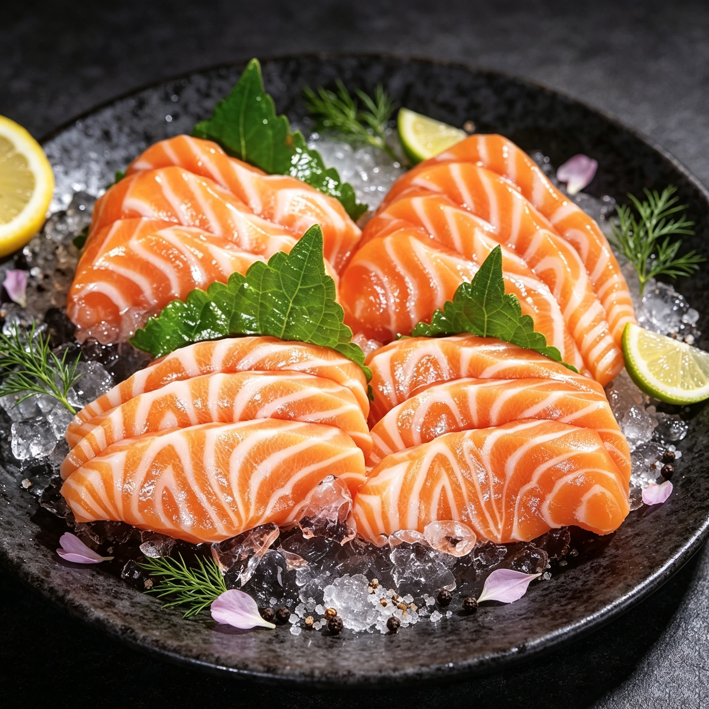 200g Norwegian Frozen Salmon Belly Slices Sashimi Grade